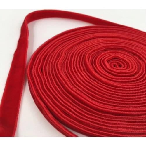 9mm Double Face Nylon Red Velvet Ribbon Wedding Party Decoration Handmade Gift Wrapping Hair Bowknot DIY Christmas 1/3/5Yard