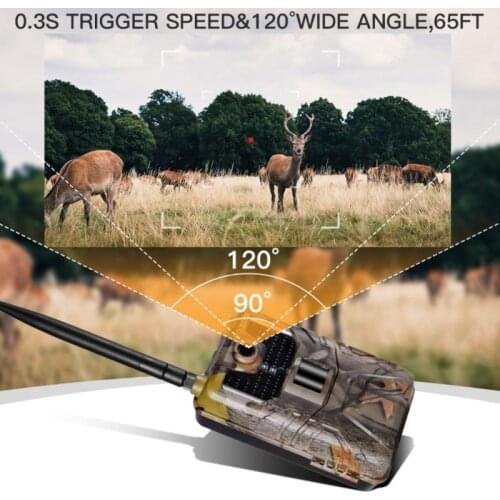 1080P Wildlife Trail Camera HC900M 20Mp Camcorders Photo Traps Night-Vision 2G Sms Mms Smtp Email Cellular Hunting Cameras