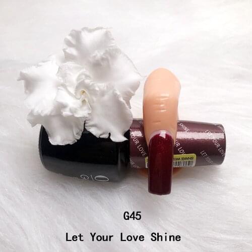 15ML Nail Gel Polish Nail OPIE G45 LET YOUR LOVE SHINE Sequins Matte Effect Gel Long Lasting Base Top Coat Nail Art Gel