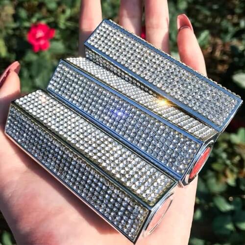 HOJO Diamond Starry Sky Shinny Lipstick 6 Colors Long-lasting moisture Waterproof Sexy Red Velvet Matte Lipstick