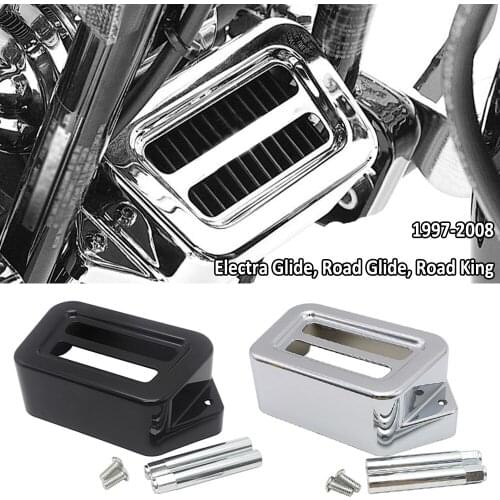 Chrome or Black For Harely Road King Street Electra Glide Ultra Classic 1997-2008 NEW Motorcycle Voltage Regulator Cover W/ Bolt