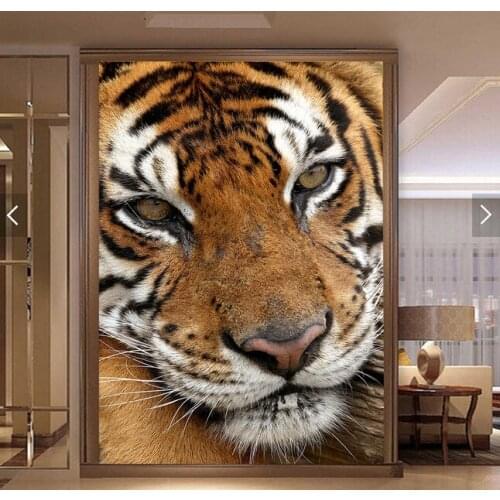 Custom Papel de parede 3D. The tiger is used in the living room bedroom restaurant background wall waterproof vinyl wallpaper
