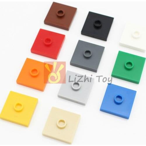 MOC Plate 87580 Modified 2x2 with Groove&1 Stud In Center Classic Piece Building Block Toy Parts Compatible with Building Blocks