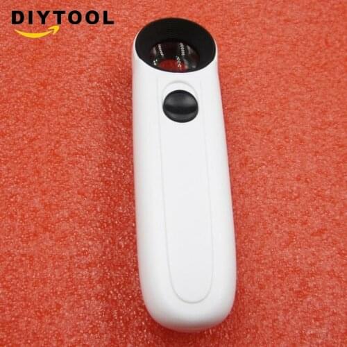 Diameter Hand Hold 40x Multiple Magnifying Glass Loupe 2 LED Light Magnifier