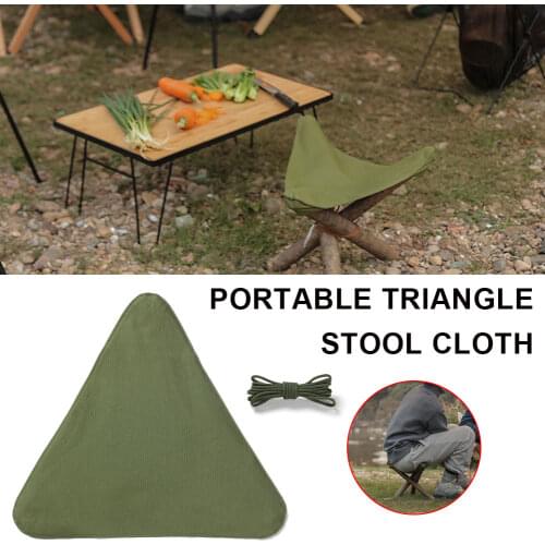 Outdoor Equipment Portable Folding Tripod Stool Cloth Travel Fishing Hiking Camping Chair Picnic Multitool Finishing Accessories