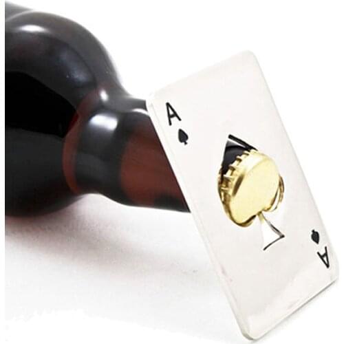 Novelty Beer Bottle Opener Stainless Steel Poker Corkscrew Kitchen Bar Party Supplies Multi-function Ring Bottle Opener Tools