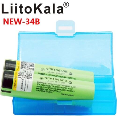 Liitokala original NCR18650B 3.7V 3400 mah 18650 3400mah for rechargeable lithium battery