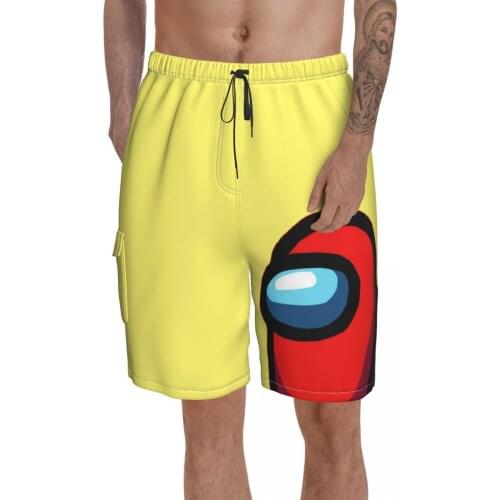 Beach Breathable Quick Dry Humor Graphic 3D Video Game basketball Impostor Sus Sussy Amogus Hawaii Pants
