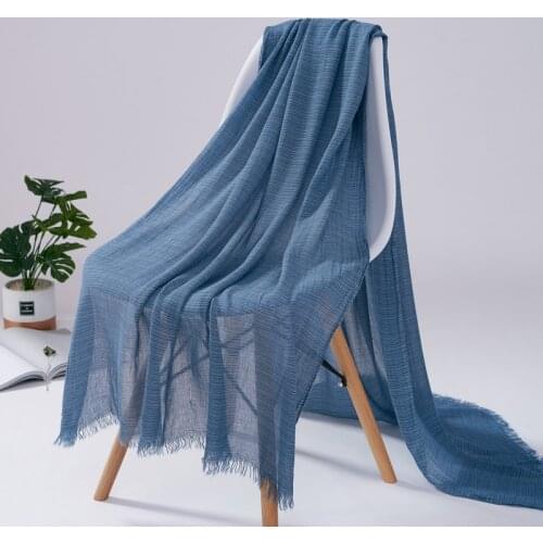 Striped Acrylic Scarf Air Conditioning Towel Beautiful Beach Wrap New Spring Wool Lady Shawl Muslim Hijab Big Size Soft Feeling