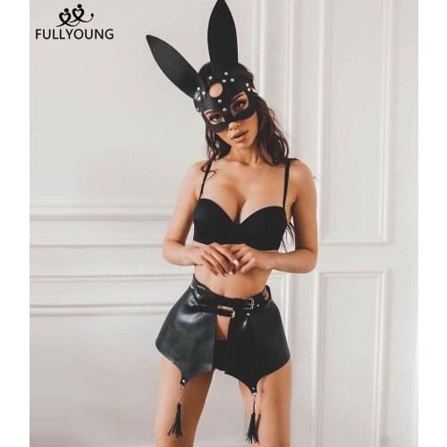 Fullyoung Sexy Full Body Harness Bondage Lingerie Women Garter Punk Leather Harness Set Goth Accessories Suspenders Clothing