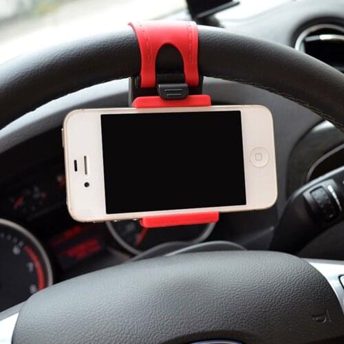 Universal Car Mini Holder Air Vent Steering Wheel Clip Mount Cell Phone Mobile Car Phone Holder Support Bracket Stand 3.2-5 Inch