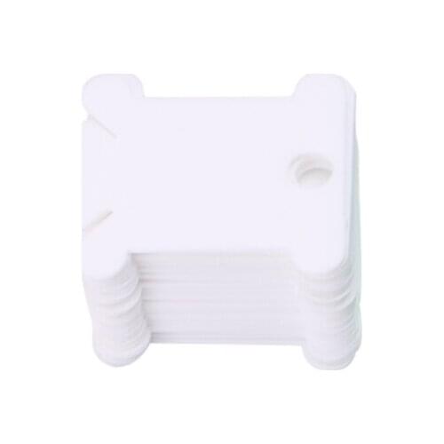 Y1UU 100Pcs Embroidery Floss Craft Thread Bobbin Cross Stitch Storage Holder Plastic