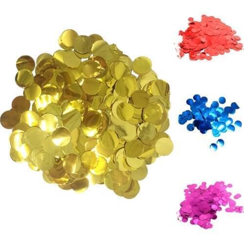 Golden Round Confetti Wedding Balloons Filling Confetti For Birthday Party Valentines Day Wedding Table Decoration Supplies