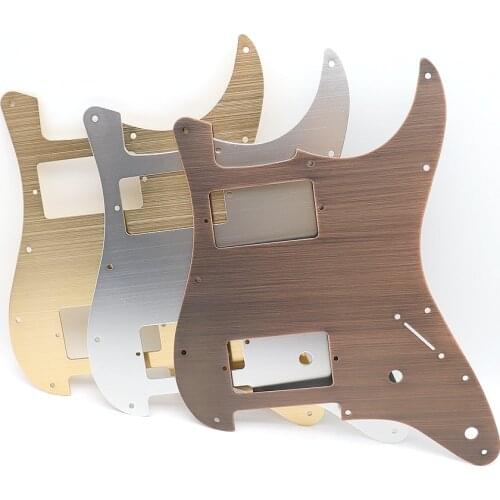 2 Pot Hole Aluminum 11 Holes HH Pickguard Scratch Plate Compatible For ST SQ Style Guitar Parts Replacement