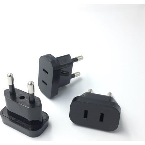 1pcs US To EU Euro Europe Plug Power Plug Converter Travel Adapter US to EU Adapter Electrical Socket