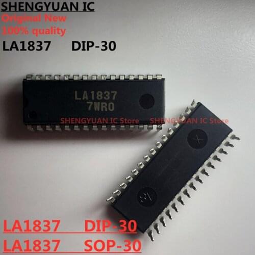 10pcs LA1837 DIP30 LA1837M-TLM LA1837M SOP30 Single-Chip Home Stereo IC with Electronic Tuning Support 100%new imported original