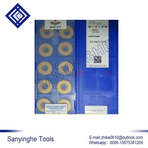 Free shipping high quality 10pcs/lots YBC301 RDKW2006MO cnc carbide turning inserts