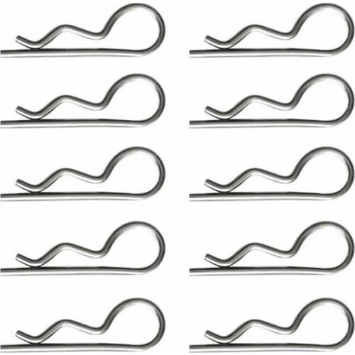 10PCS M1, M1.2, M1.6, M1.8, M2, M2.5, M3 spring opening R-type car pin fixing clamp spring pin