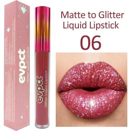 15 Color Diamond Symphony Shiny Matte Lipstick Metal Color Lipgloss Pearlescent Lipstick Non-Stick Cup WH998