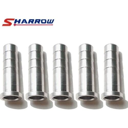 60 Pcs Archery Aluminum Alloy Stripe Arrow Insert Silver For ID 6mm 6.2mm Arrow Shaft Aluminum Arrow Connection