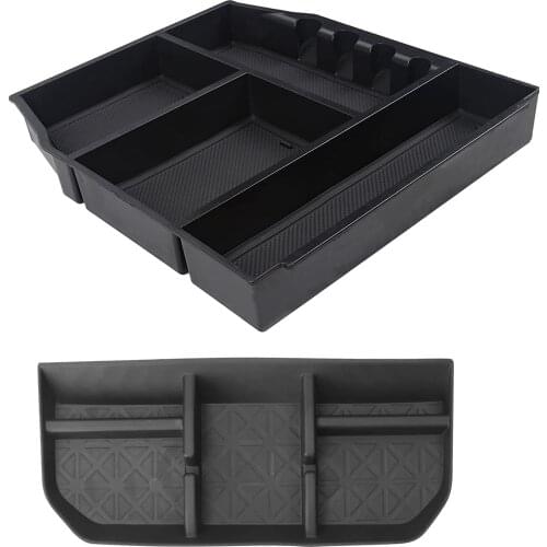 Center Console Organizer Tray & Dashboard Storage Box Mat for 2021 Ford F150 F-150 Car Armrest Storage Box Accessories