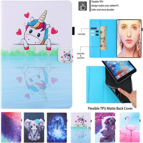 PU Leather for Samsung Galaxy Tab A 10 1 T510 2019 Case Animal Magnetic Protective Cover Tab A 2019 T515 SM-T515 Case 10.1 Caqa