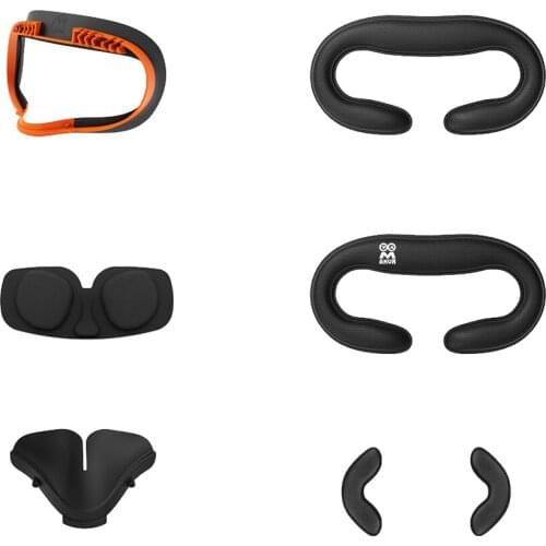 7 In 1 Soft Resilient Interface Bracket Anti Leakage VR Facial Pad Set Cushion Replacement Parts Easy Install For Oculus Quest 2