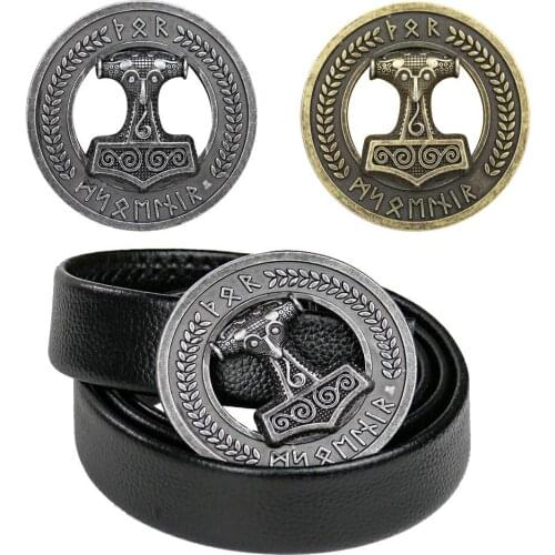 European and American Punk Style Western Ancient Myth Hero Odin King Cowboy Metal Belt Buckle DIY Man Jeans Belt Accessories