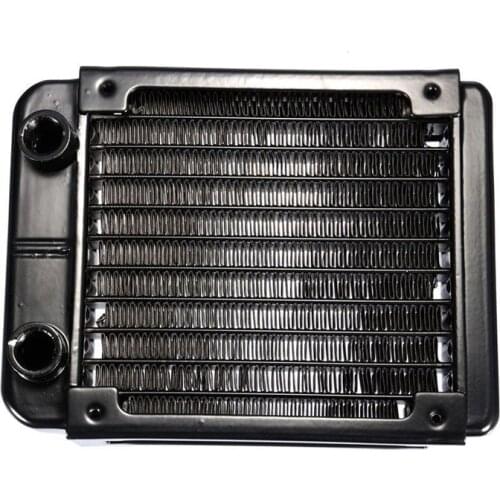 G1/4 90mm Aluminium Heat Radiator For PC CPU Water Cooling Heatsink Black