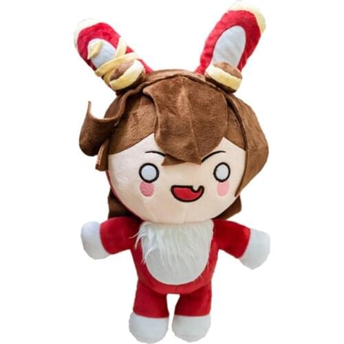 Game Genshin Impact Plush Doll Amber Rabbit Kawaii Cartoon Cosplay Accessories Pillow