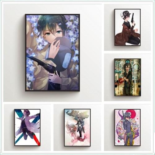 WTQ Canvas Painting Anime Posters Kino No Tabi Kinos Journey Retro Poster Wall Decor Wall Art Picture for Living Room Decor