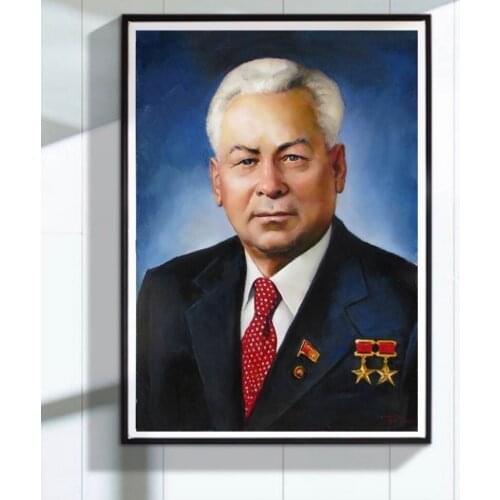 Konstantin Ustinovich Chernenko CPSU Portrait Soviet Union Leader Painting Decorative Wall Canvas Sticker Posters Decor Gift
