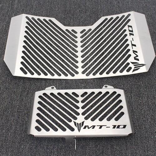 Silver Color Motorcycle Accessories Radiator Guard Protector Grille Grill Cover for YAMAHA MT10 MT-10 MT 10 2016-2017