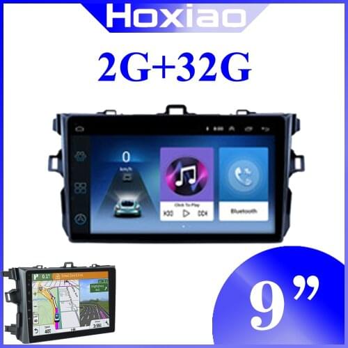 2Din android 8.1 samochodowe radio odtwarzacz multimedialny dla Toyota Corolla E140/150 2007 2008 2009 2010 2011 2012 2013 2014