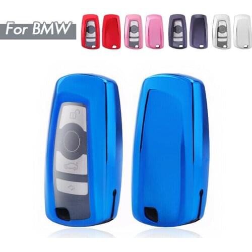 Soft TPU Car Key Case For BMW 520 525 730li 740 118 320i 1 3 5 7 Series X3 X4 M3 M4 M5 Smart Keyless Remote Fob Cover Bag