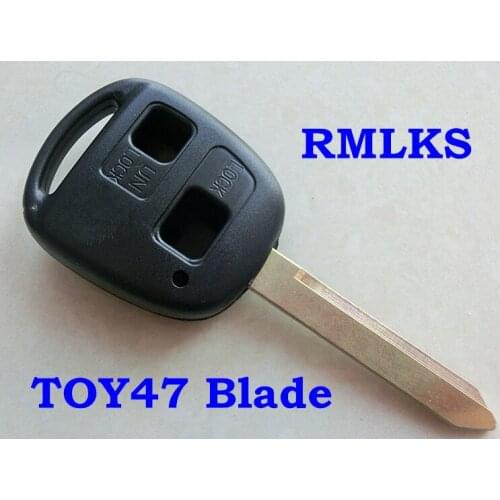RMLKS 2 3 Button Remote Key Shell For Toyota YARIS HIACE COROLLA AVENSIS CAMRY Key Case Fob Blade TOY47