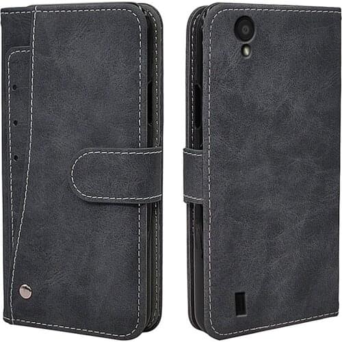 Luxury Wallet Case For ZTE Blade A3 A5 A7 A6 L8 2019 Case Vintage Flip Leather TPU Silicone Cover Card Slots