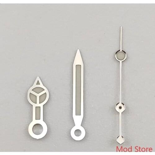 Silver/Rose Gold/Gold Watch Hands Set For Miyota8215/8205 DG2813 Mov't SUB Style Parts Super Blue Luminous