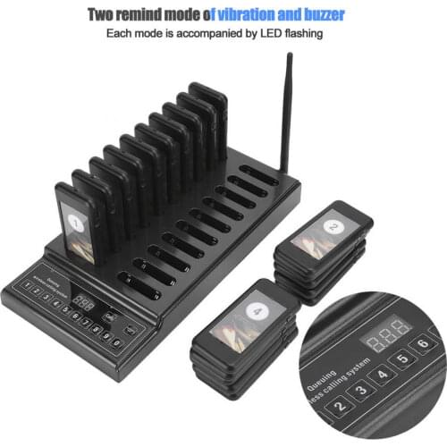 SU-68Z Restaurant Pager Wireless Calling Pager 20 Channel for Restaurant Coffee Shop Queuing System For Church Nursery
