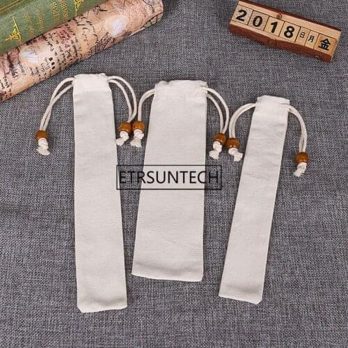 Cutlery Bag Bundle Cloth Chopsticks Fork Storage Bag Travel Portable Cotton Linen Tableware Pocket Gift Wrap