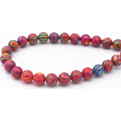 High Quality 8mm Colorful Natural Beads for Making Handmade Bracelet Necklace Jewelry Accessories Wholesale-B22