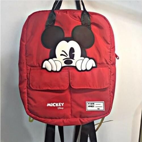 Disney Mickey mouse new women bag cartoon backpack nylon parent-child bag fashion backpack Travel bag for school Multifunction