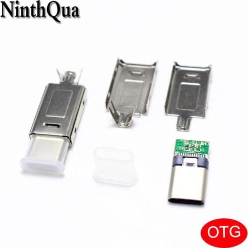 1set USB C OTG 5.1K 4 in 1 USB Type C Welded USBC USB-C Type-c Cable For DIY Repairs Data Line