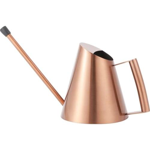 1pc 400/900/1500ml Stainless Steel Watering Can Long Mouth Watering Kettle Easy Use Handle For Succulent Watering Gardening Tool