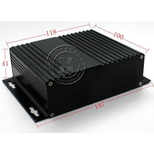 Heat radiating split aluminum aluminum shell power amplifier aluminum box shell profile for the electronics housing
