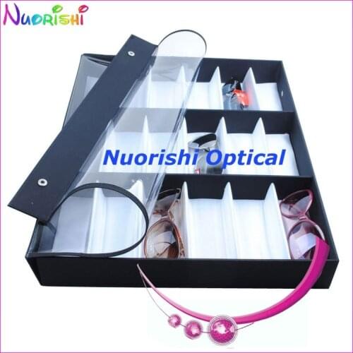 Free shipping Q207C-18S sunglasses sample tray sunglasses display tray holding 18 pcs of sunglasses