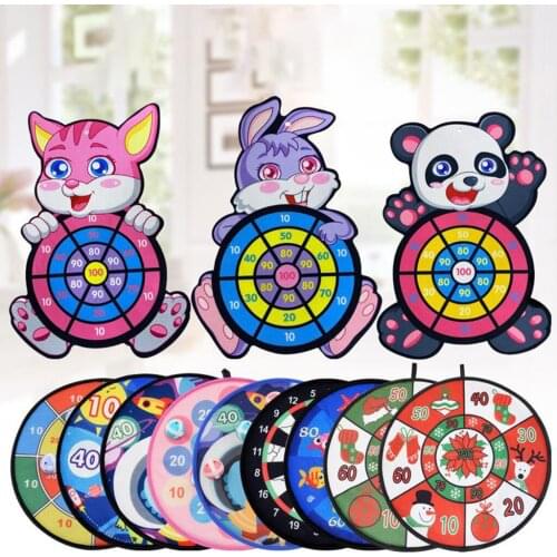 Kids Safe Fabric Dart Board Game Set With Sticky Balls In/Outdoor Toss Game