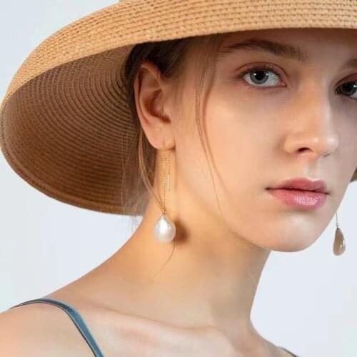 ECHSUN Pure Natural Freshwater Pearl 14K Gold Bead Red Shanshan Jewelry Set Earrings for Women Ring Earings Wholesale on sale