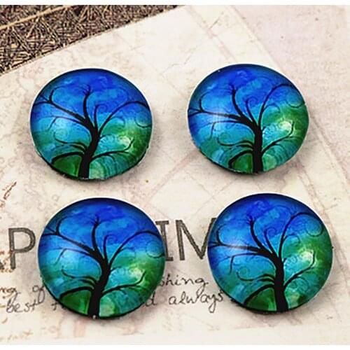 Hot Sale 20pcs 12mm Handmade Photo Glass Cabochons E4-06