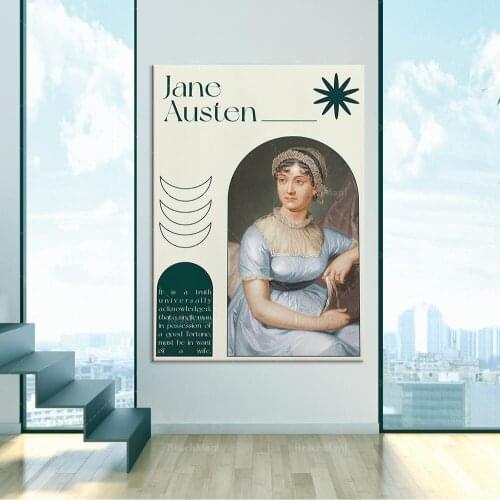 Jane Austens Art Prints | Jane Austens Quotations | Pride and Prejudice Quote Print | Book Art Printing | Literary Gifts for B